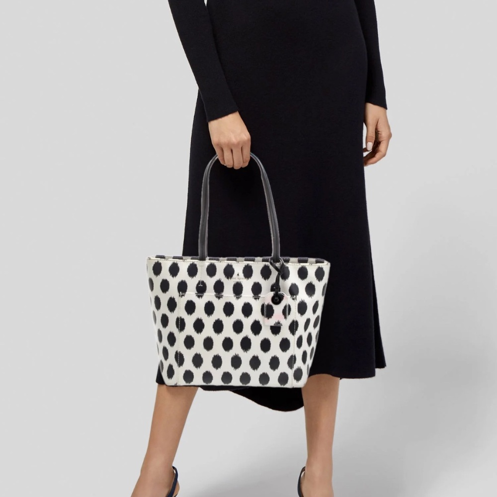 Kate Spade Black and White Ikat Riley Tote
